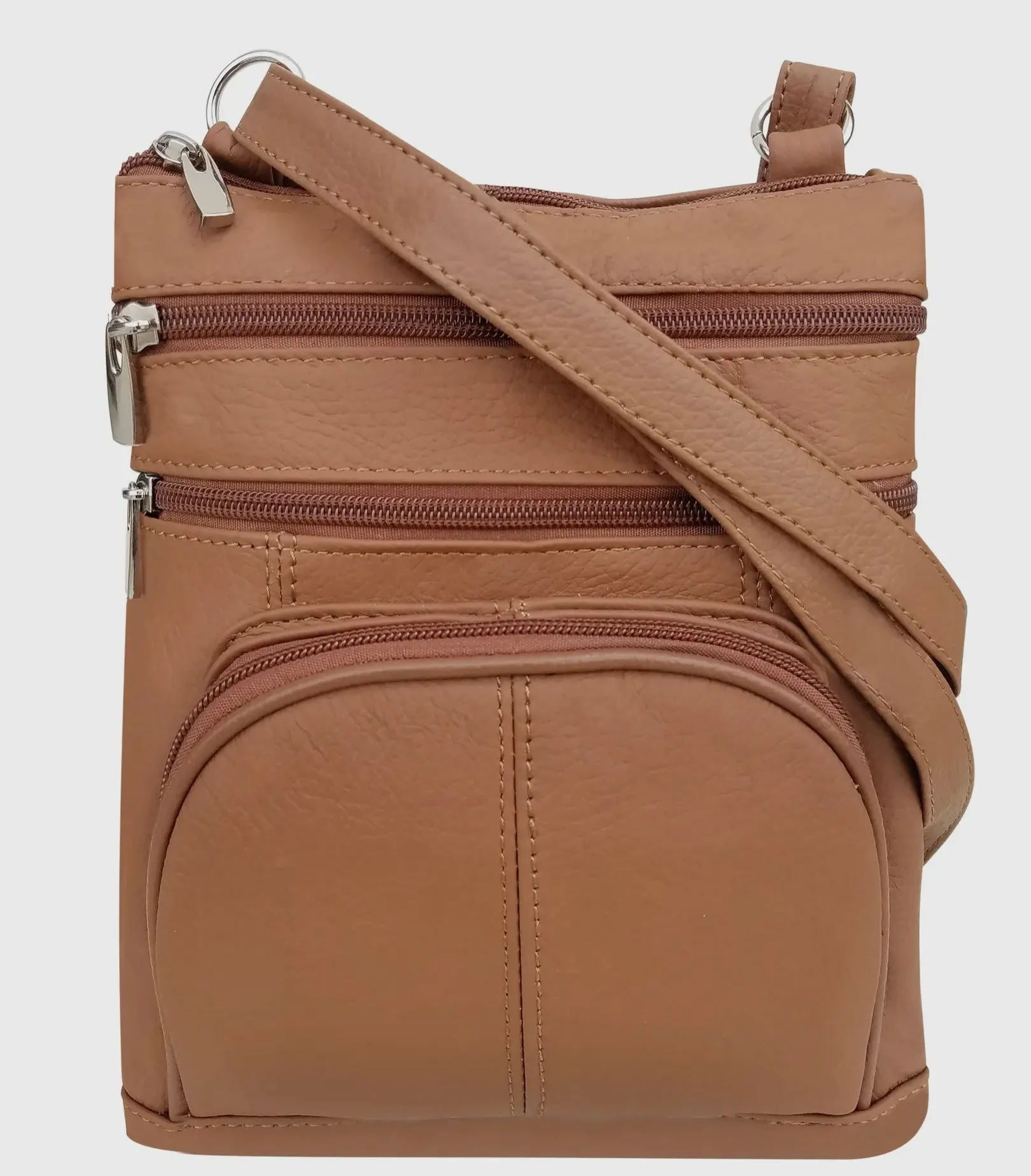 Cowhide Leather Crossbody Cell Handbag