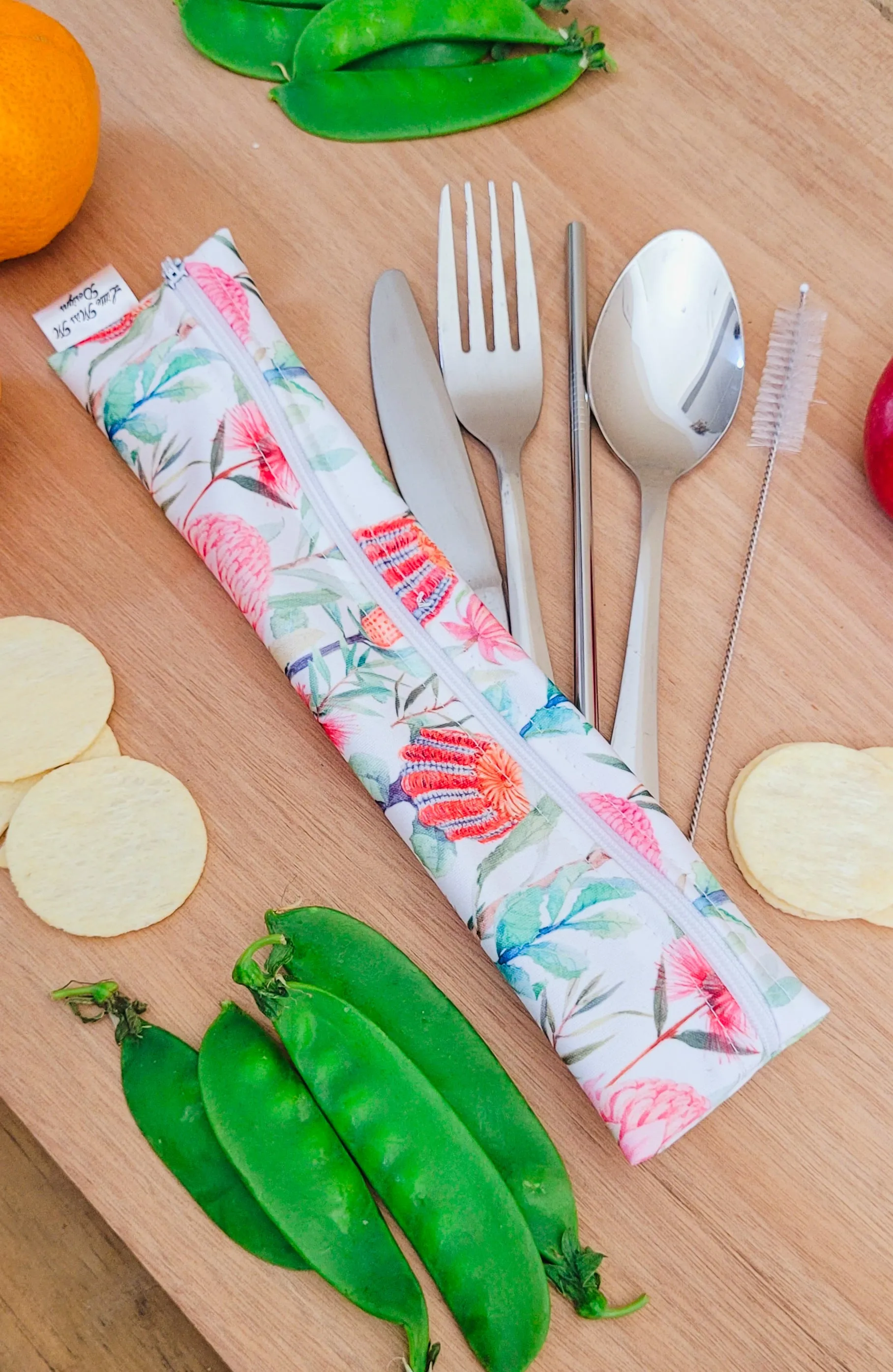 Cream Natives Cutlery Pouch