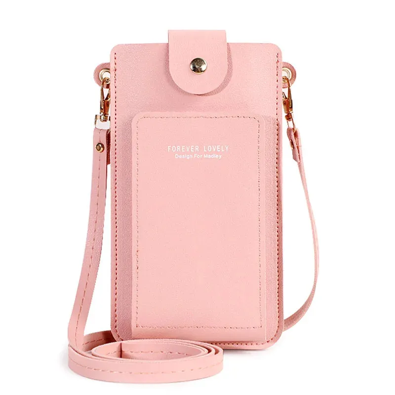 Crossbody Cell Phone Shoulder Bags for Women Touch Screen Phone Wallet Luxury Bags Ladies Card Hold Purse Clutch Handbags