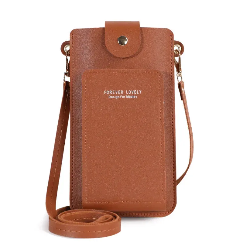 Crossbody Cell Phone Shoulder Bags for Women Touch Screen Phone Wallet Luxury Bags Ladies Card Hold Purse Clutch Handbags