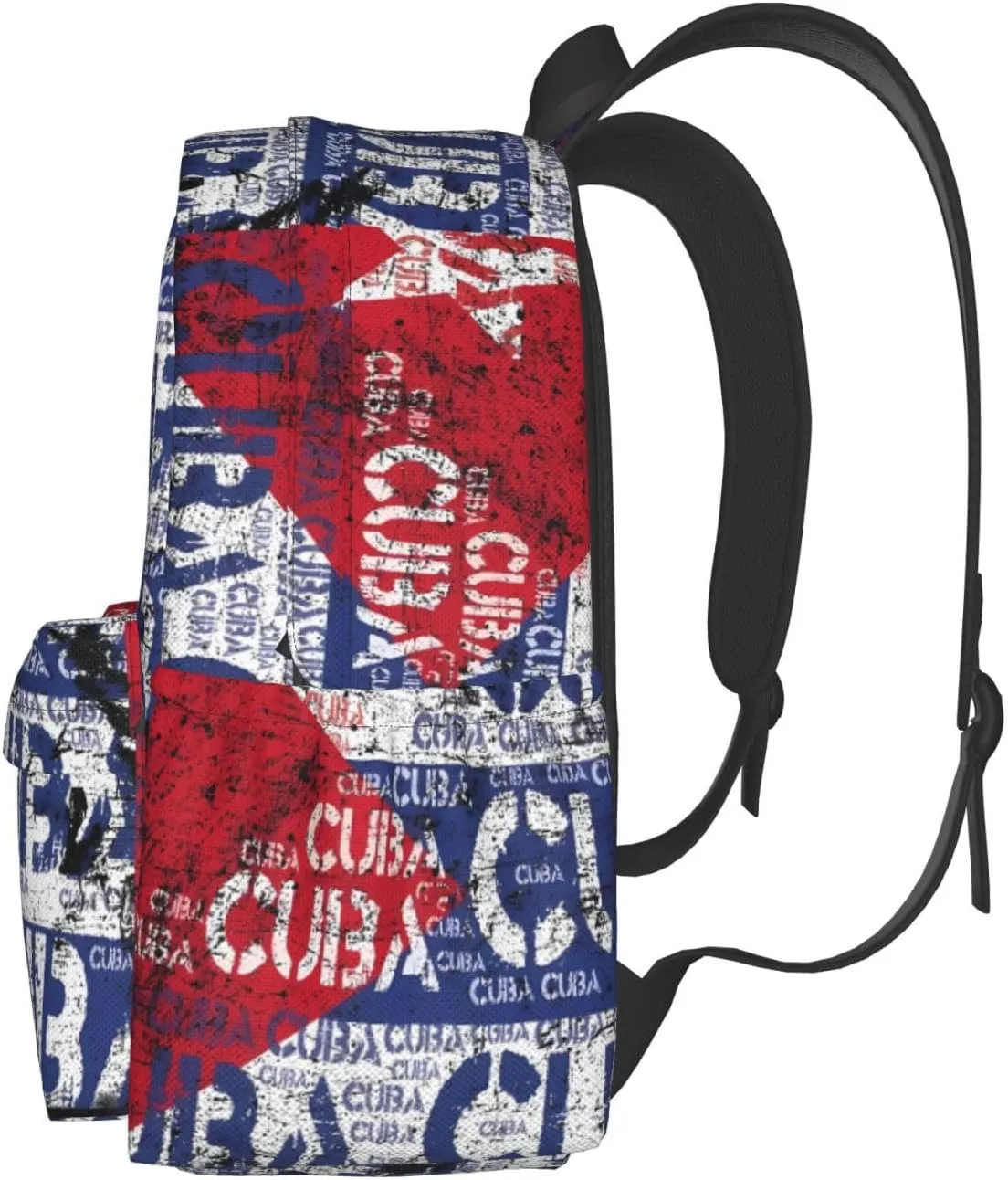 Cuba Flag Large Travel Backpack Casual Backpacks Laptop Daypack Working Rucksack Lightweight Back Pack Sports Bag with Adjustable Shoulder Strap