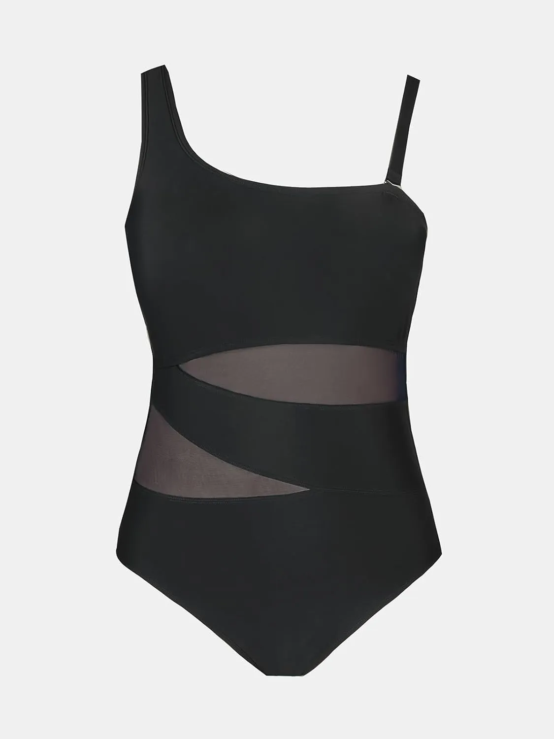 CUPSHE Women's Plus Size Swimsuit One Piece Bathing Suit Mesh Removable Straps Swimwear