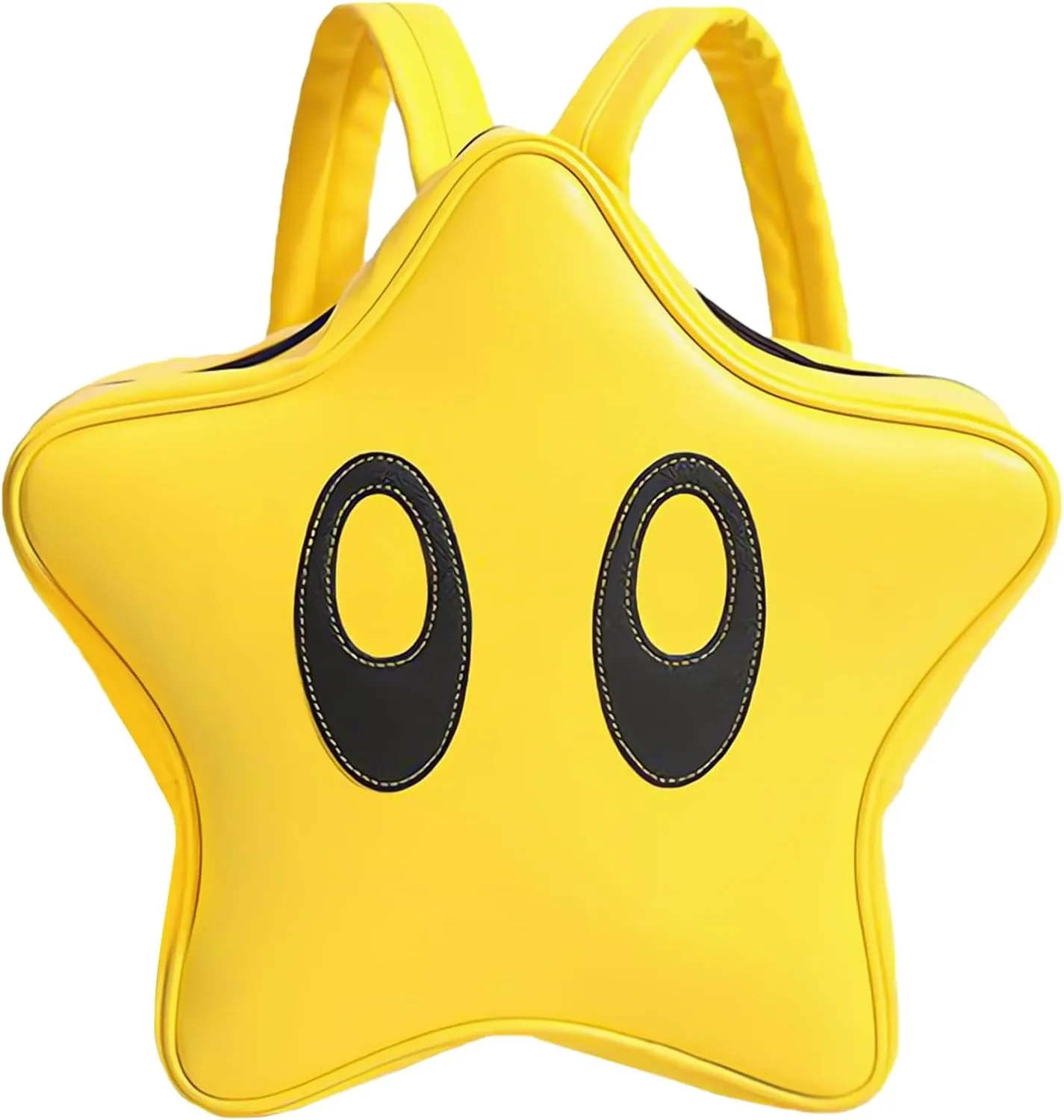 Cute Cartoon 3D Yellow Star Backpack Y2K Lightweight Waterproof Bookbag Daypack