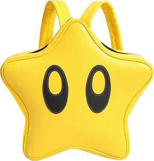 Cute Cartoon 3D Yellow Star Backpack Y2K Lightweight Waterproof Bookbag Daypack