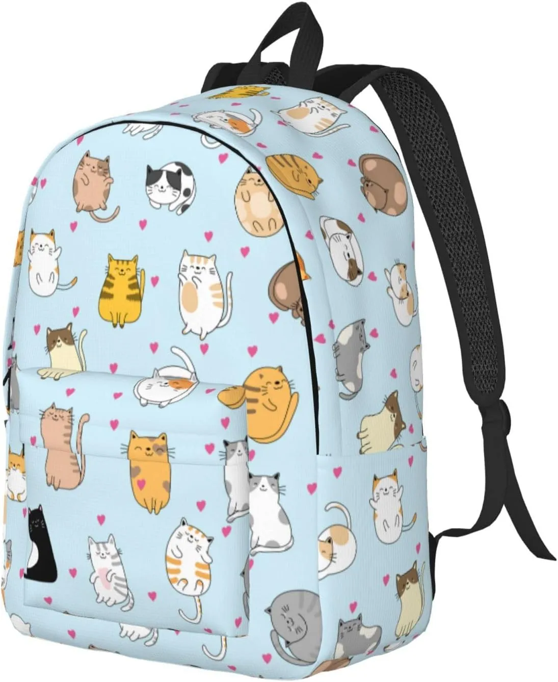 Cute Cat Backpack Laptop Bag Durable Canvas Capacity Large Cute Backpacks Travel Bag