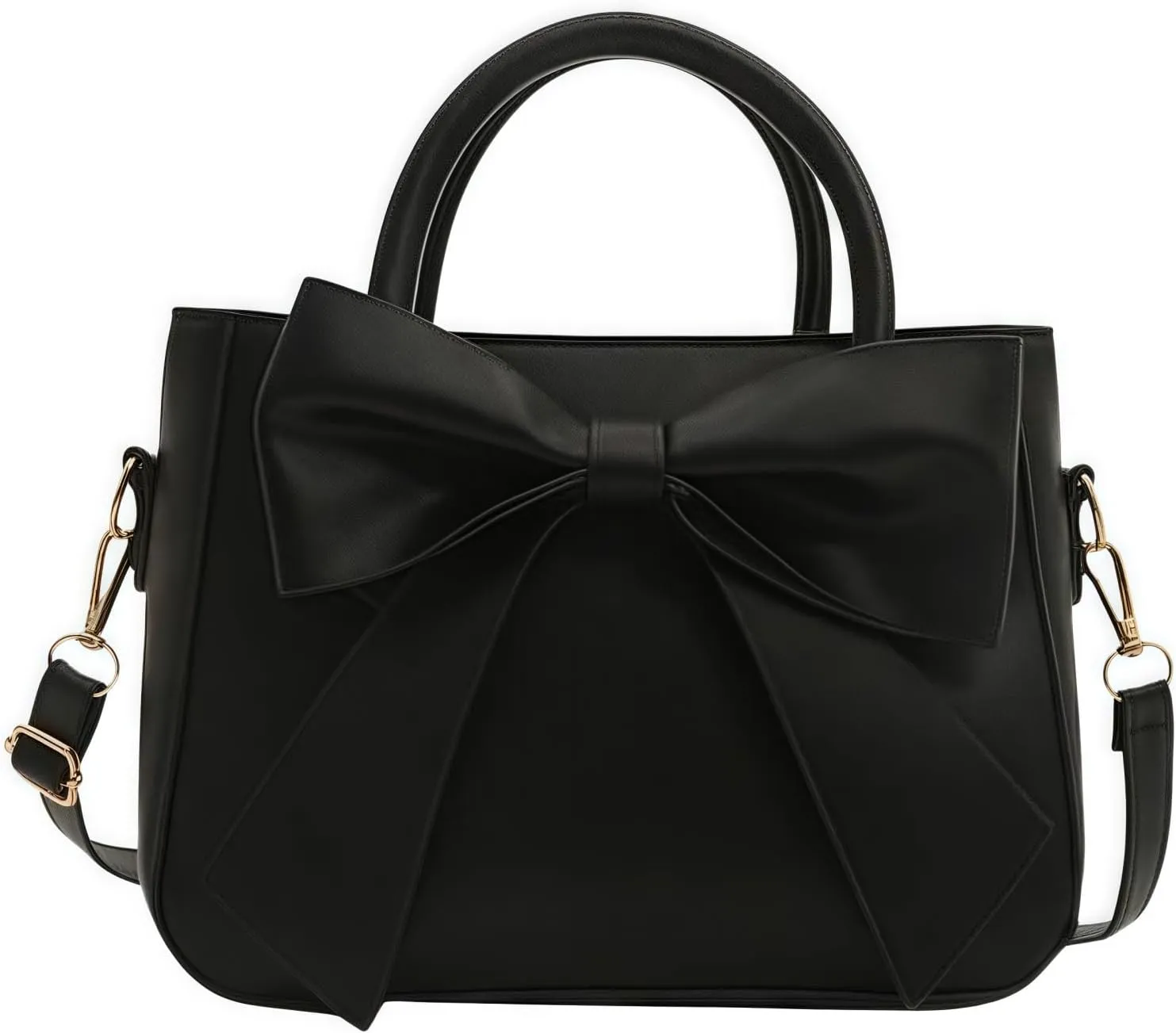 Cute Purses for Women, Designer Small Handbag Top Handle Vegan Leather Crossbody Bag Tote Clutch with Cute Bow Knot