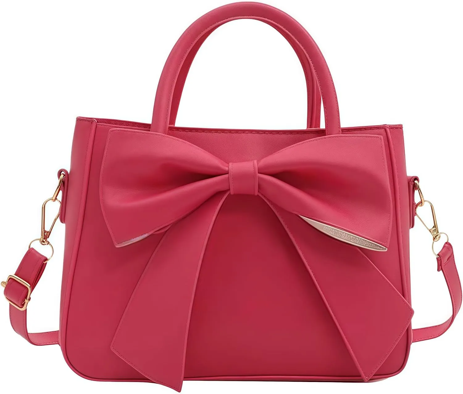 Cute Purses for Women, Designer Small Handbag Top Handle Vegan Leather Crossbody Bag Tote Clutch with Cute Bow Knot