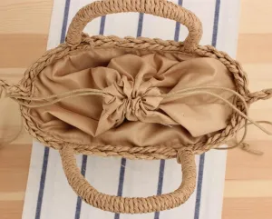 Cute Straw Bags Hobo for Women Straw Tote Shoulder Summer Beach Rattan Crossbody Bag Woven Hobo Basket Purse