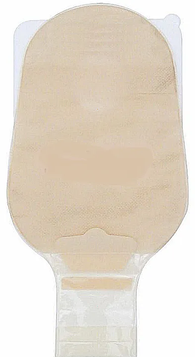 Cymed 78422V 11 inch Drainable Ileostomy Pre-sized Pouch with MicroSkin Adhesive Barrier - 7/8 inch (22 mm), With MicroDerm thick washer, Press 'n Seal Closure, Opaque, Box of 10 pouches