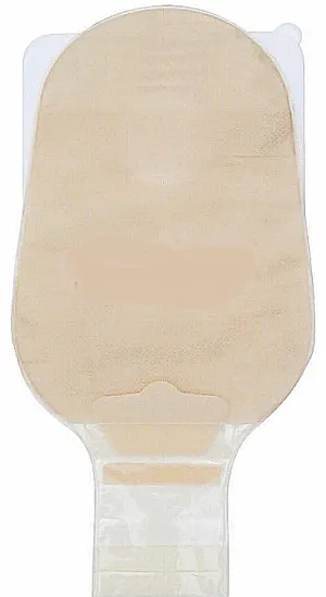 Cymed 78422V 11 inch Drainable Ileostomy Pre-sized Pouch with MicroSkin Adhesive Barrier - 7/8 inch (22 mm), With MicroDerm thick washer, Press 'n Seal Closure, Opaque, Box of 10 pouches