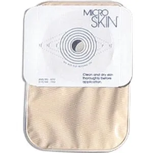Cymed 85401 8 inch Colostomy Closed-end Cut-to-fit Pouch with MicrSkin Adhesive Barrier and MicroDerm Thin Washer - up to 1(3/4) inch (45 mm), Opaque, Filter, Box of 15 pouches