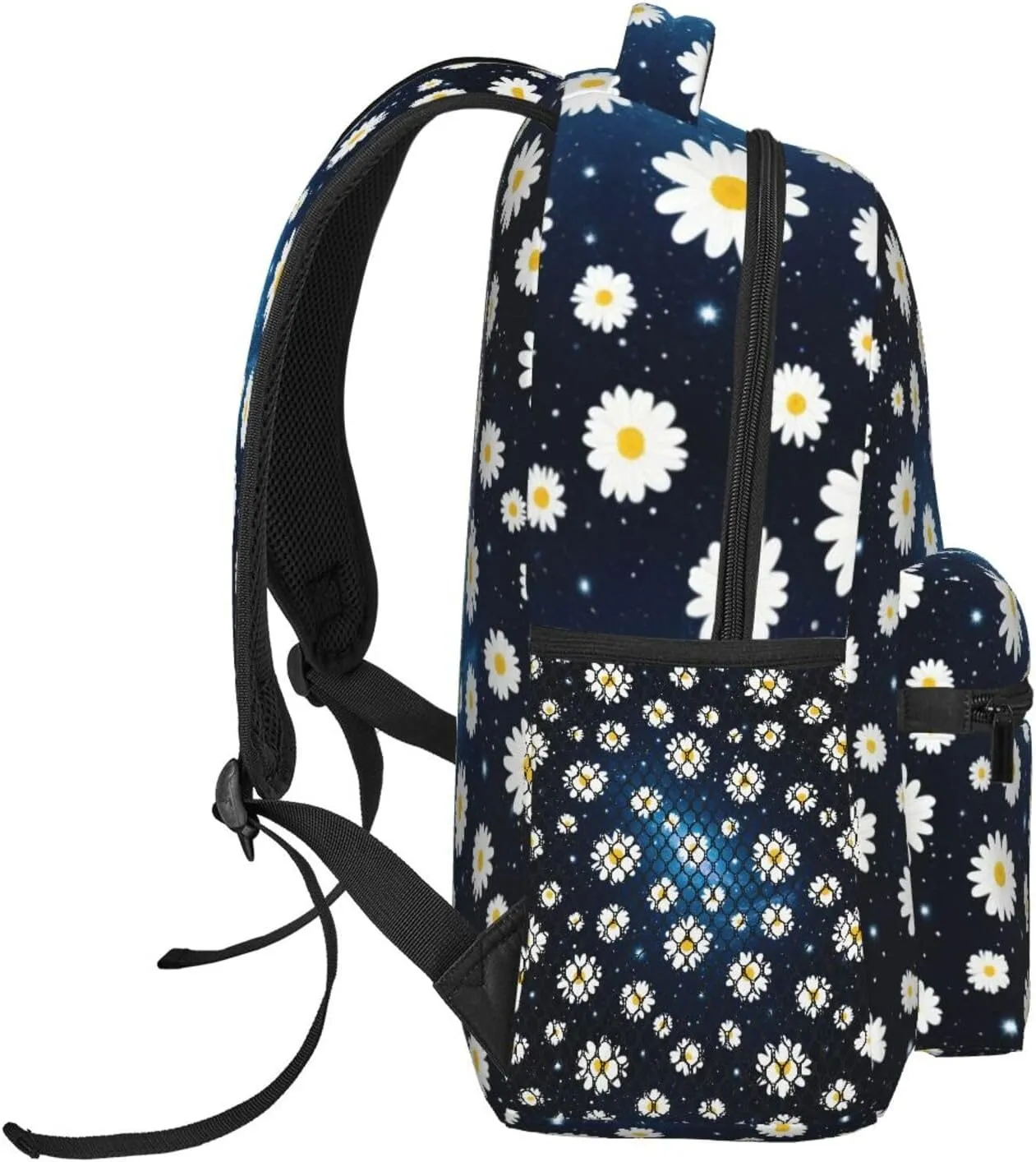 Daisy and Starry Sky Adult Backpacks 15 Inch Laptop Backpack Travel Bag for Men Women Gifts