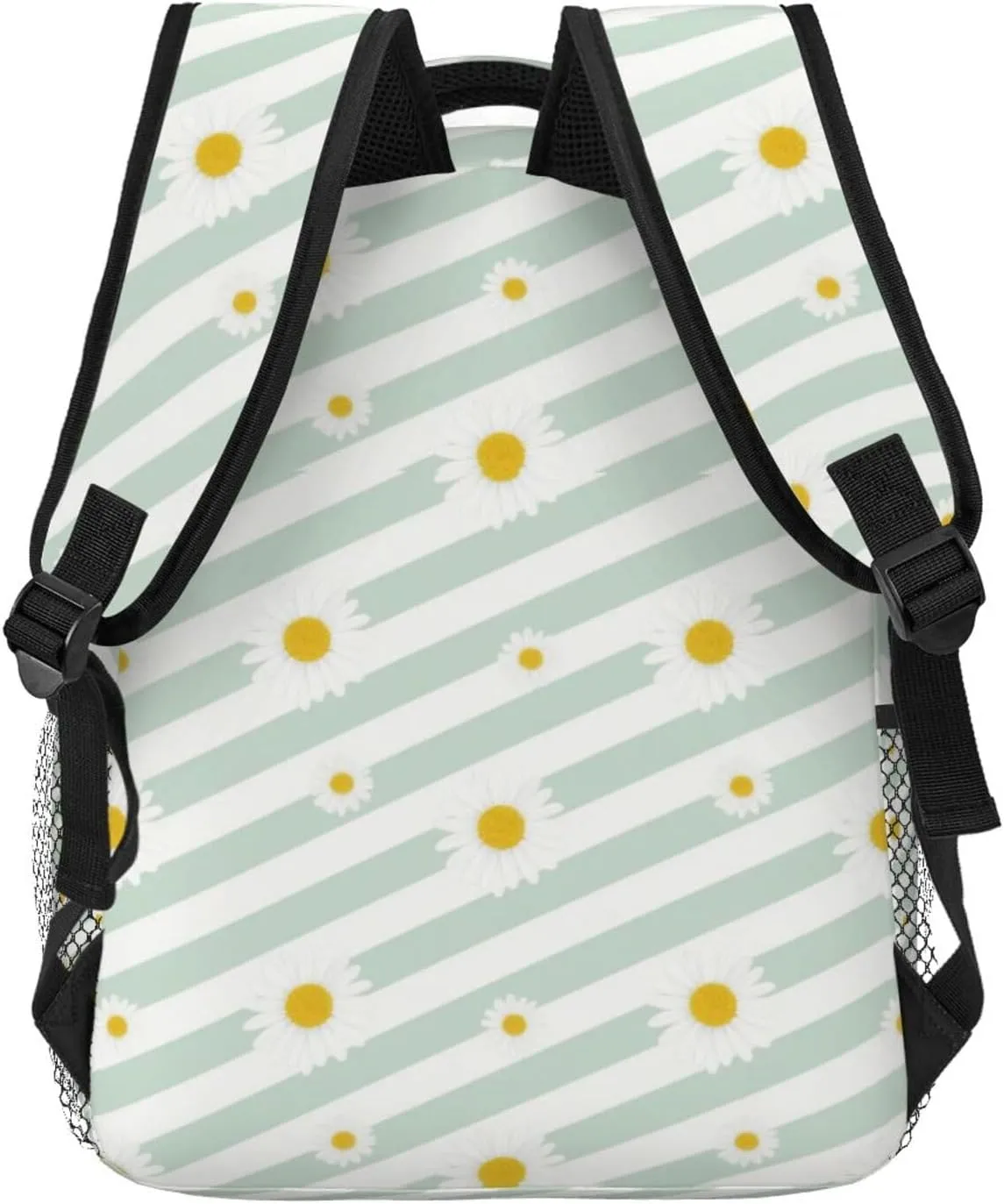 Daisy and Stripes Adult Backpacks 15 Inch Laptop Backpack Travel Bag for Men Women Gifts