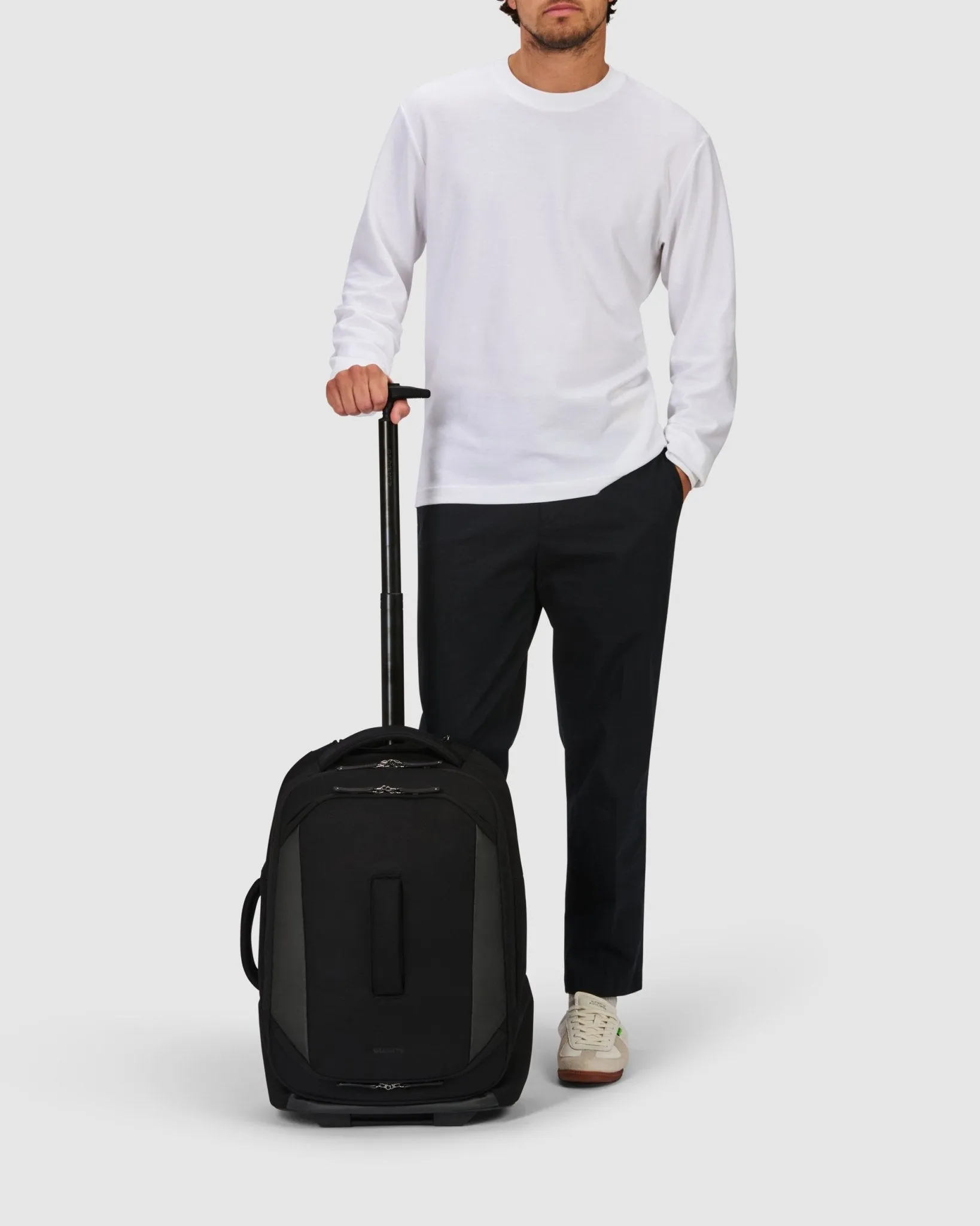 Darley Wheeled Duffle Backpack - Jet Black