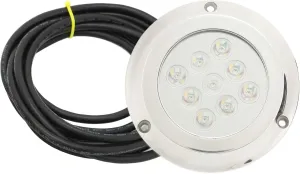 DC 12V‑24V Marine Underwater Light, Marine Dome Lighting, Yacht Underwater Light Tempered Glass IP68 Waterproof for Swimming Pool Marine Yacht Accessories (Blue Light)