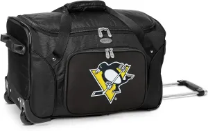 Denco 22-inch Wheeled Duffel Bag, Black, Large