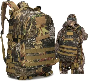 Digital Forest 40L Hunting Backpack or Hunting Backpacks For Men - Camo Range Backpack and Huntin Pack - Camouflage Bacpacks For Huting - Tactical Molle Backpack- mochilas camo
