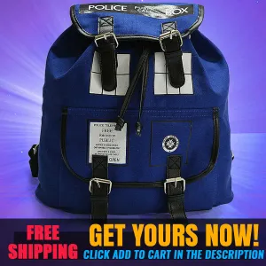 Doctor Backpack Adaptive Who Canvas Tardis Summer clearance Style