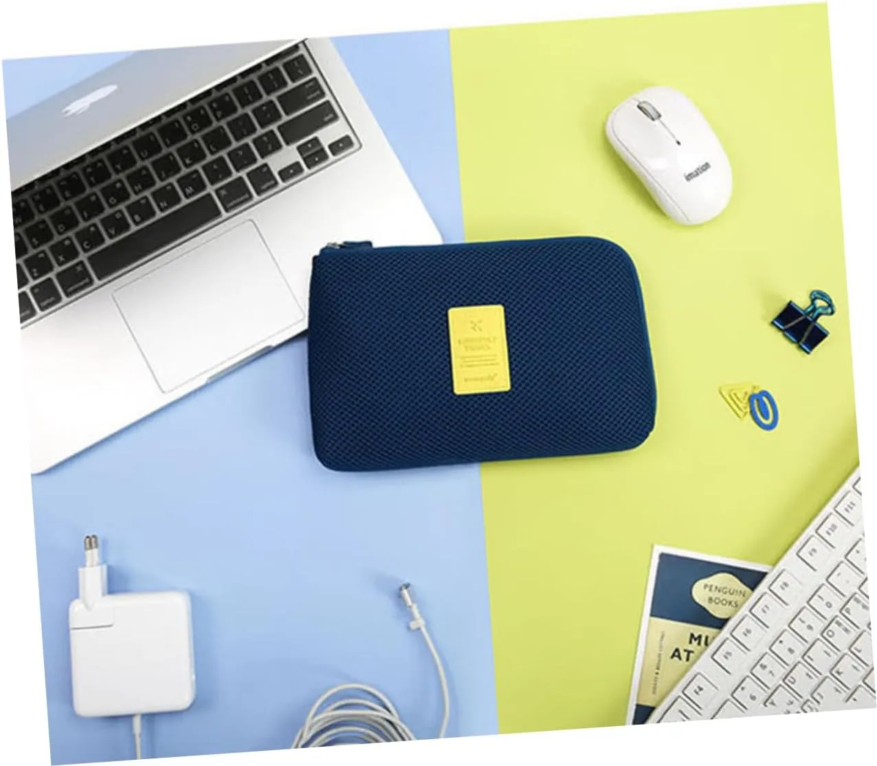 DOITOOL Storage Bags Makeup Bags Cosmetic Bag Digital Data Bag Information Bag Number, Navy, Size 2