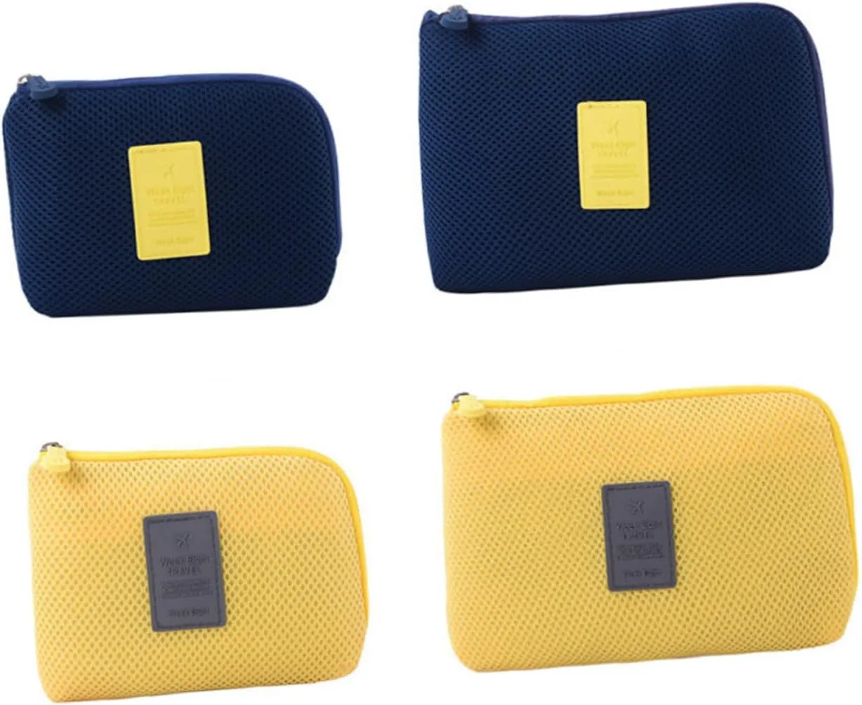 DOITOOL Storage Bags Makeup Bags Cosmetic Bag Digital Data Bag Information Bag Number, Navy, Size 2