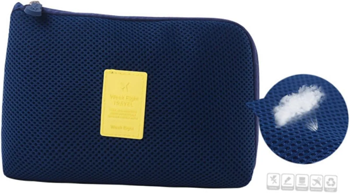 DOITOOL Storage Bags Makeup Bags Cosmetic Bag Digital Data Bag Information Bag Number, Navy, Size 2