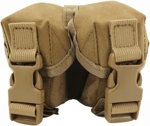 Double Grenade Pouch, Double Frag Grenade Holster, Tactical Accessory Pouches, Molle Small Tool Bag for Hunting Shooting