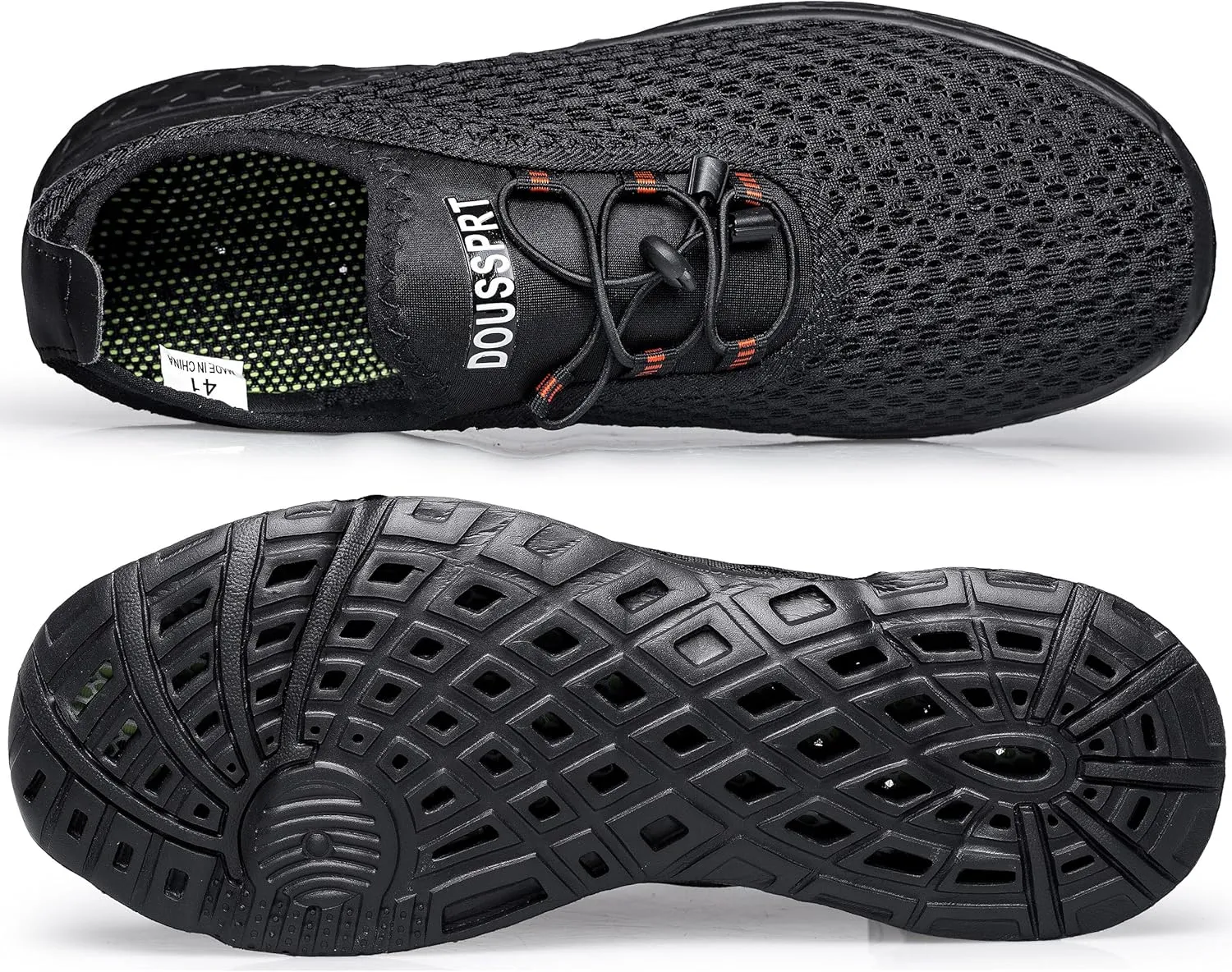 DOUSSPRT Men's Water Shoes Quick Drying Sports Aqua Shoes
