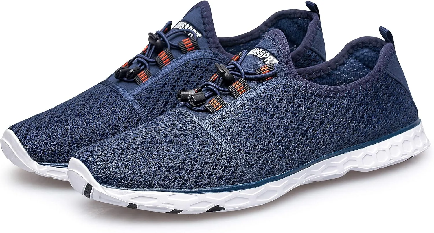 DOUSSPRT Men's Water Shoes Quick Drying Sports Aqua Shoes