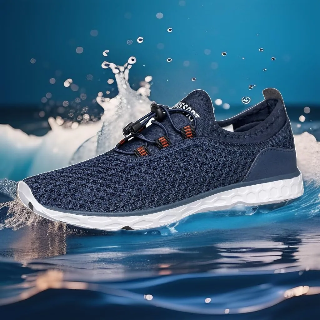 DOUSSPRT Men's Water Shoes Quick Drying Sports Aqua Shoes