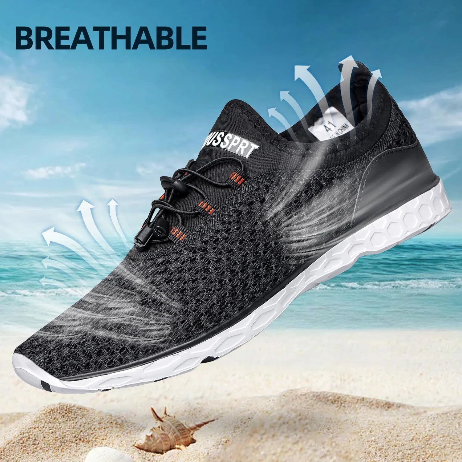 DOUSSPRT Women's Water Shoes Quick Drying Sports Aqua Shoes