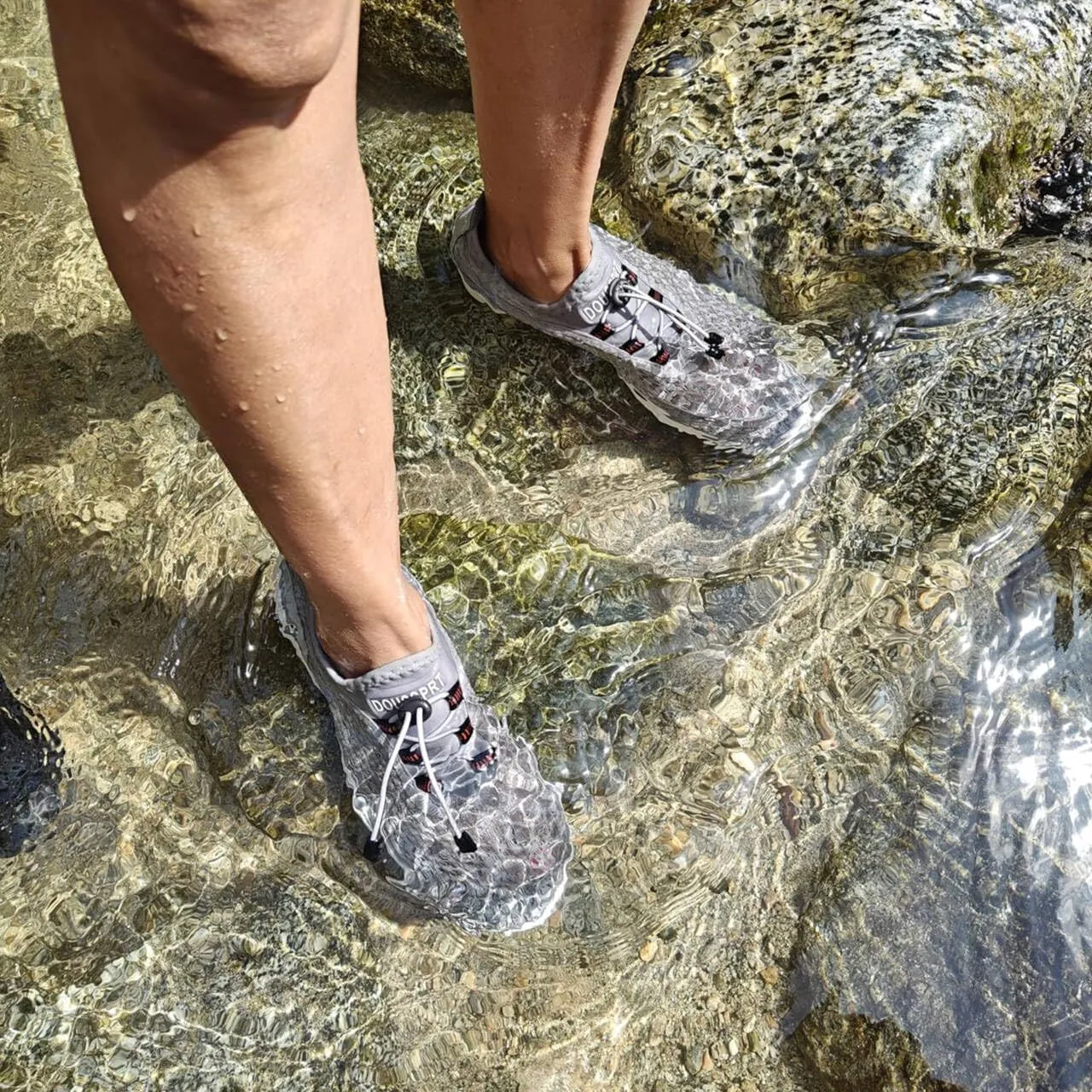 DOUSSPRT Women's Water Shoes Quick Drying Sports Aqua Shoes