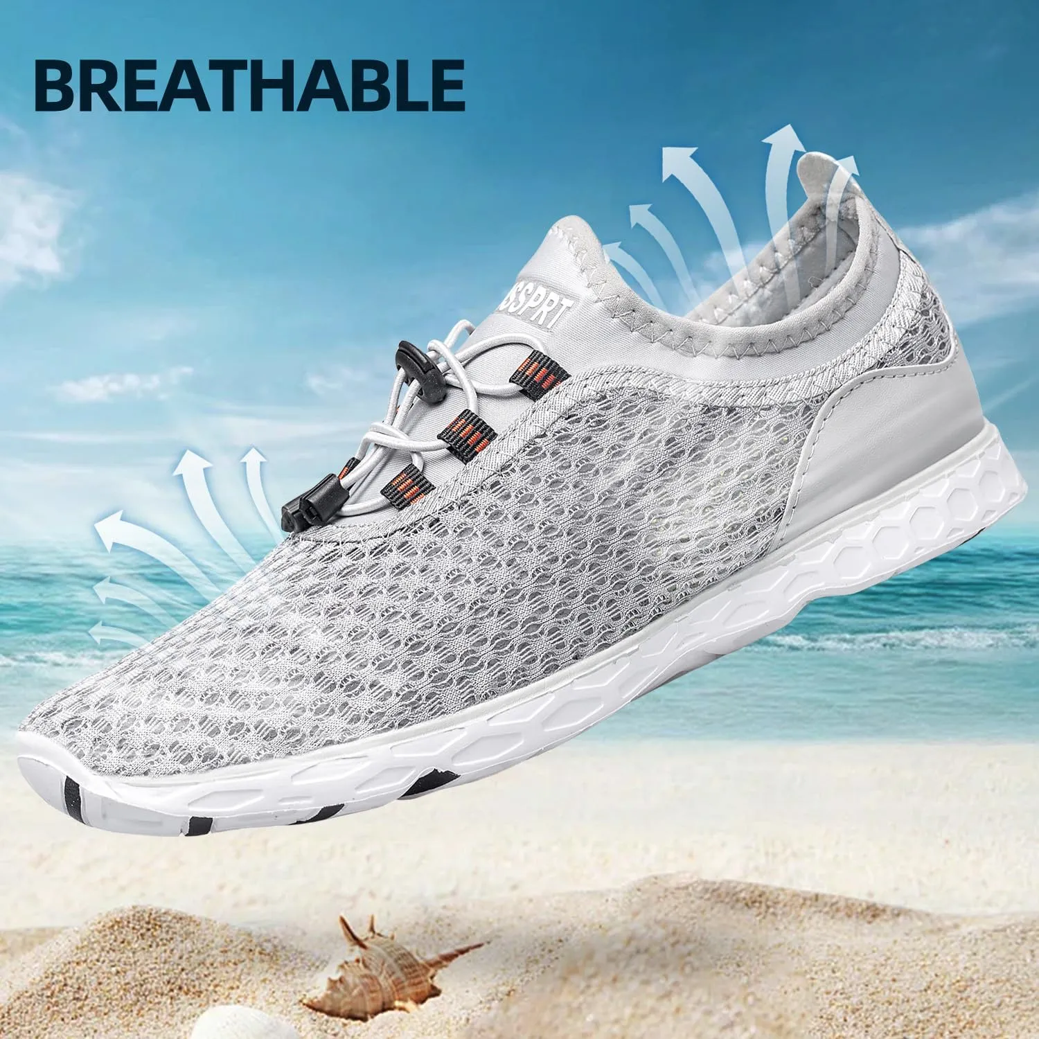DOUSSPRT Women's Water Shoes Quick Drying Sports Aqua Shoes