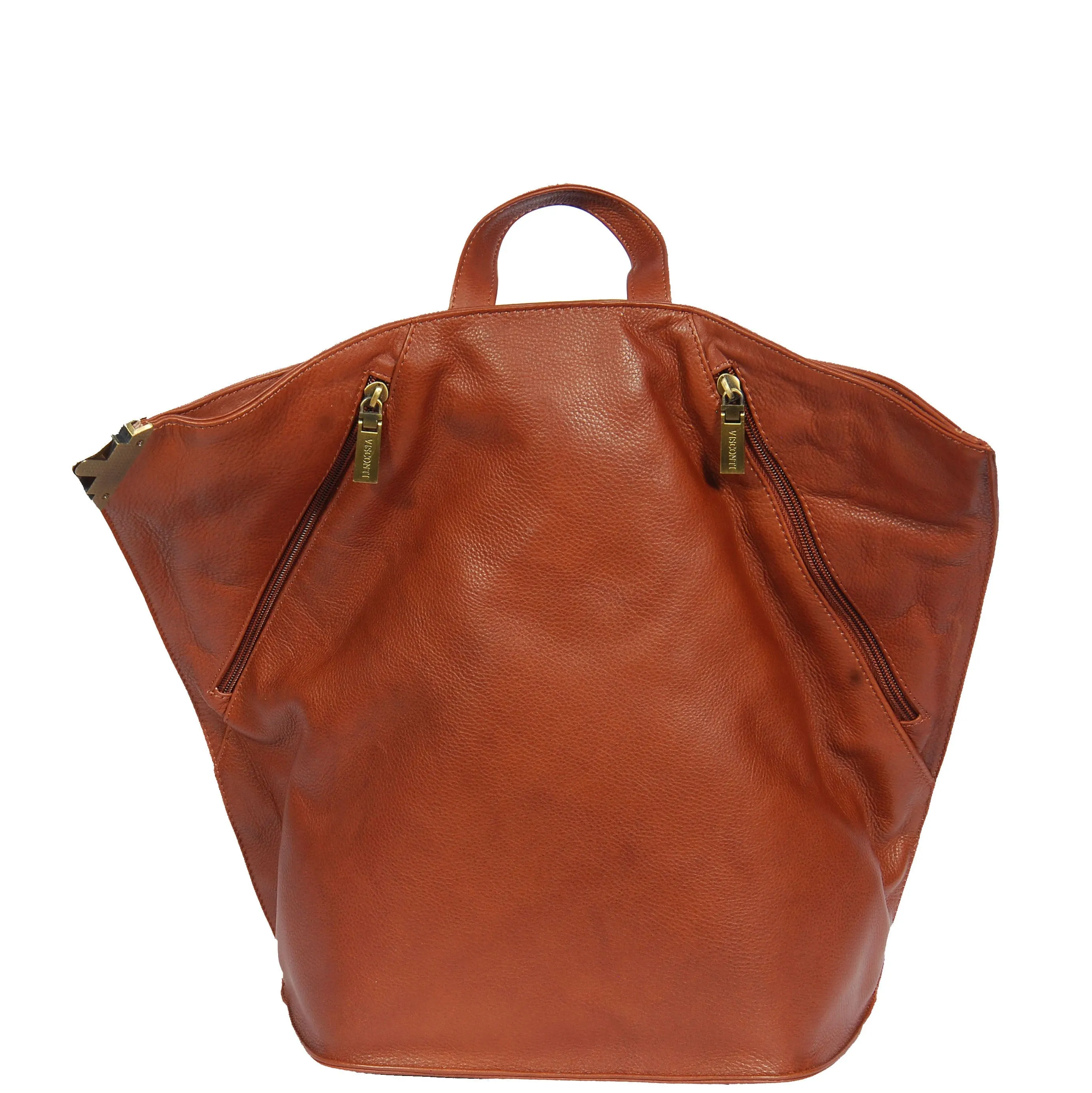 DR380 Walking Travel Leather Backpack Brown