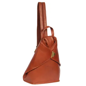 DR380 Walking Travel Leather Backpack Brown