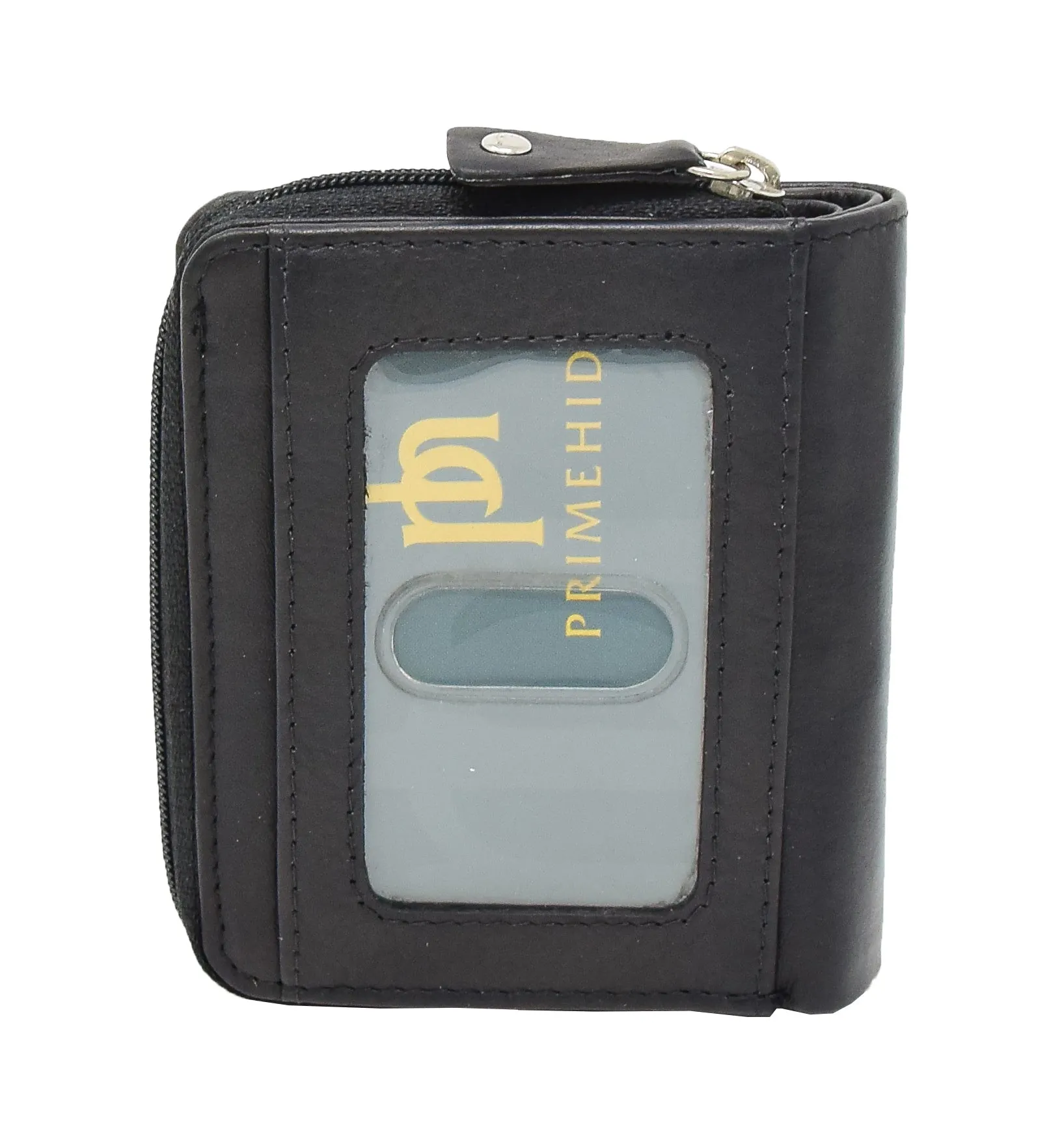 DR421 Women’s Soft Leather Purse Bifold Clutch Black