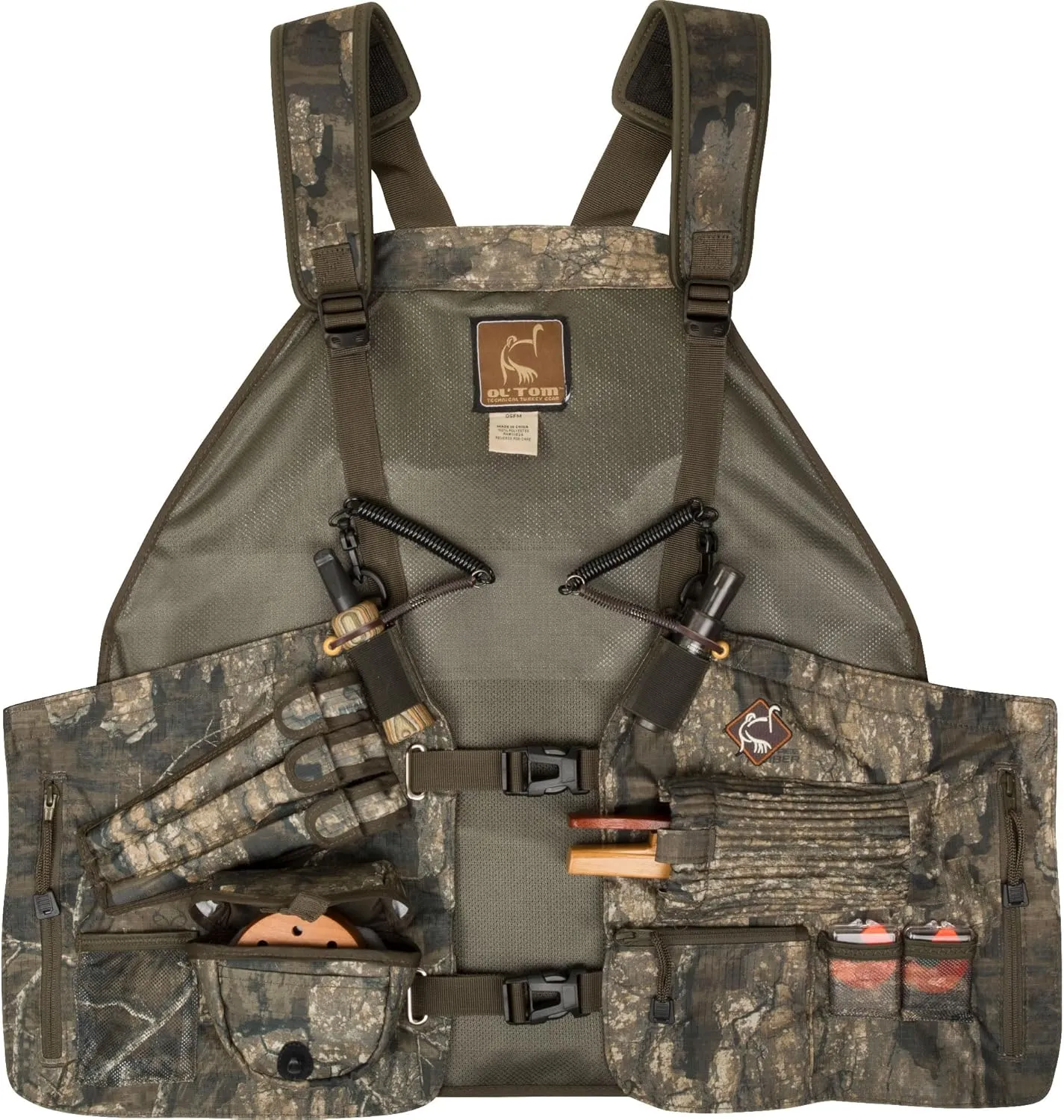 Drake Waterfowl Ol’Tom Time & Motion Easy-Rider Adjustable Turkey Vest for Hunting