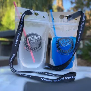 Drink Pouch and Trailer Trash Company Lanyard