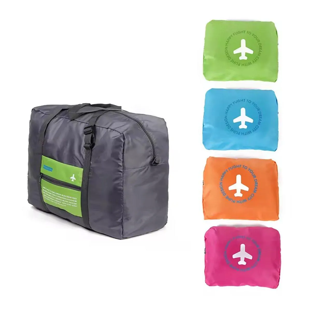 Duffel Storage Bag Waterproof Nylon 4 Colors 1 Piece