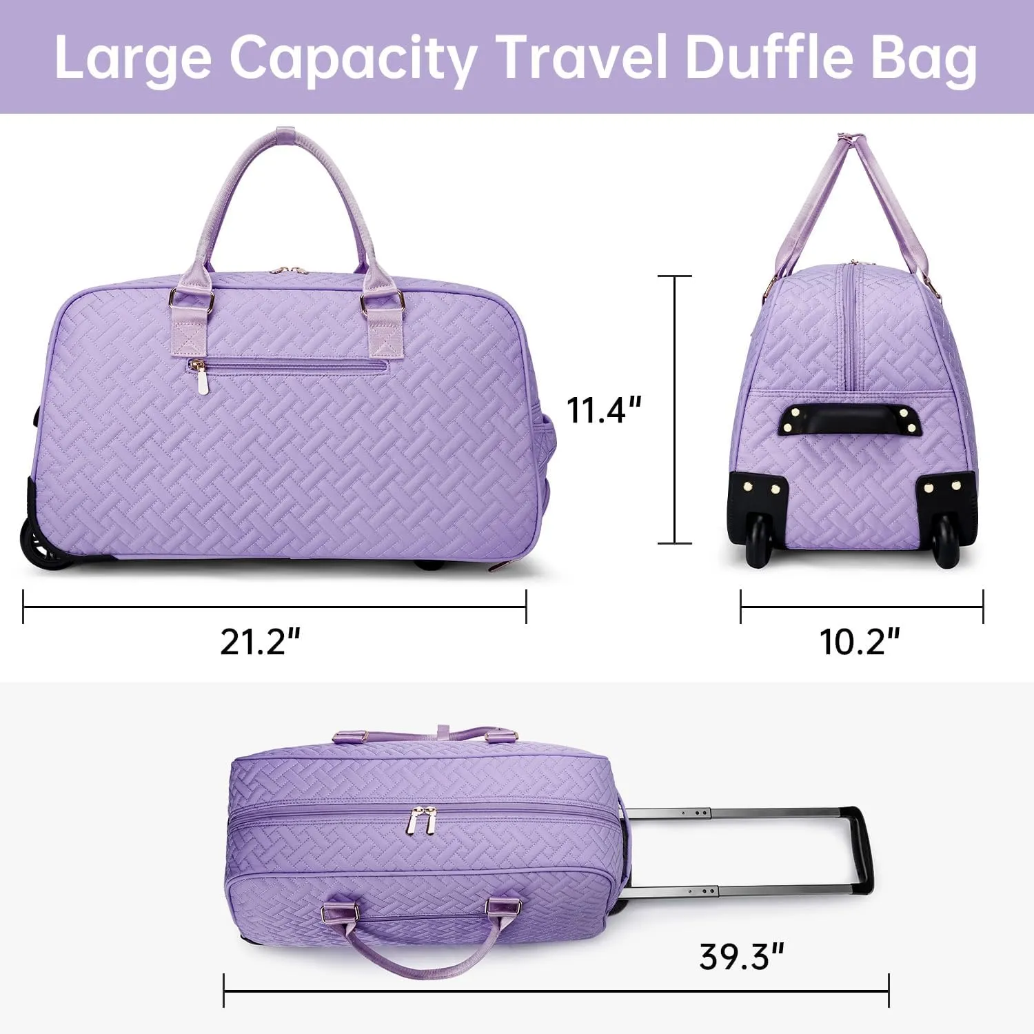 Duffle Bag for Travel, Weekender Bag with Shoe Compartment, Carry On Overnight Bag for Women with Toiletry Bag, Gym Bag with Wet Pocket, Hospital Bags for Labor and Delivery Beige