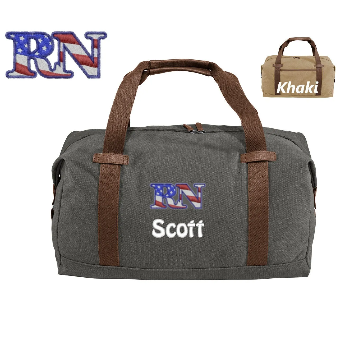 Duffle Bag, Sports Travel Nurse RN Bag, Design, Personalized Gift Custom Name, Weekly deal Nurse Overnight delivery Monogrammed Bag, Embroidered