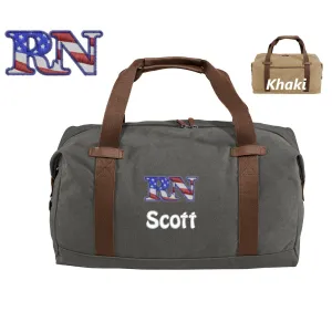 Duffle Bag, Sports Travel Nurse RN Bag, Design, Personalized Gift Custom Name, Weekly deal Nurse Overnight delivery Monogrammed Bag, Embroidered