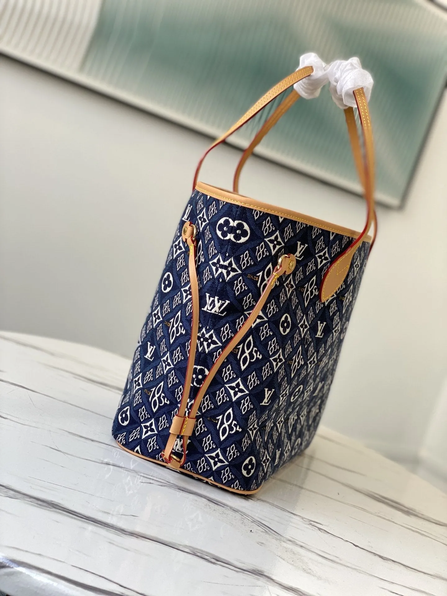 DUSTBAG Privacy-first WITH Louis 31CM MM JACQUARD Flash pricing MONOGRAM Vuitton 1854 NEVERFULL
