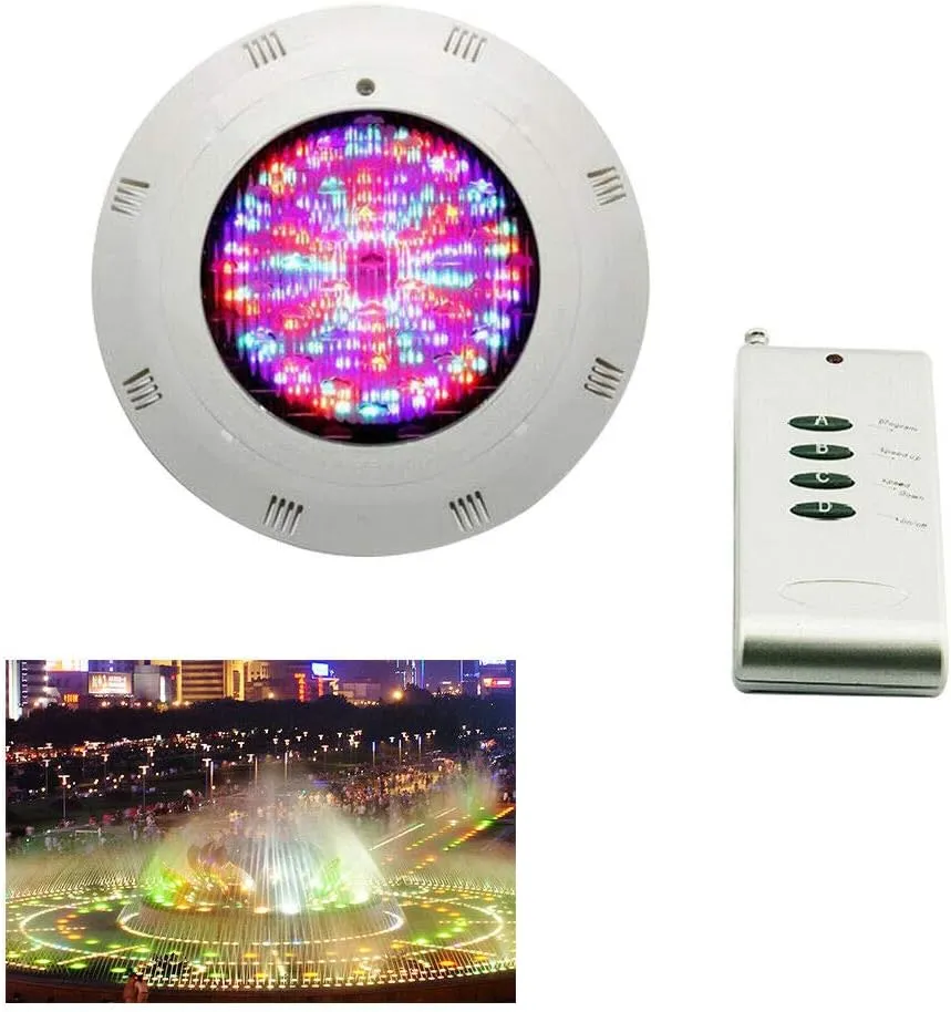 Eapmic 12V 18W Pool Light Underwater Color-Change LED Lights RGB IP68 with Remote (18W)