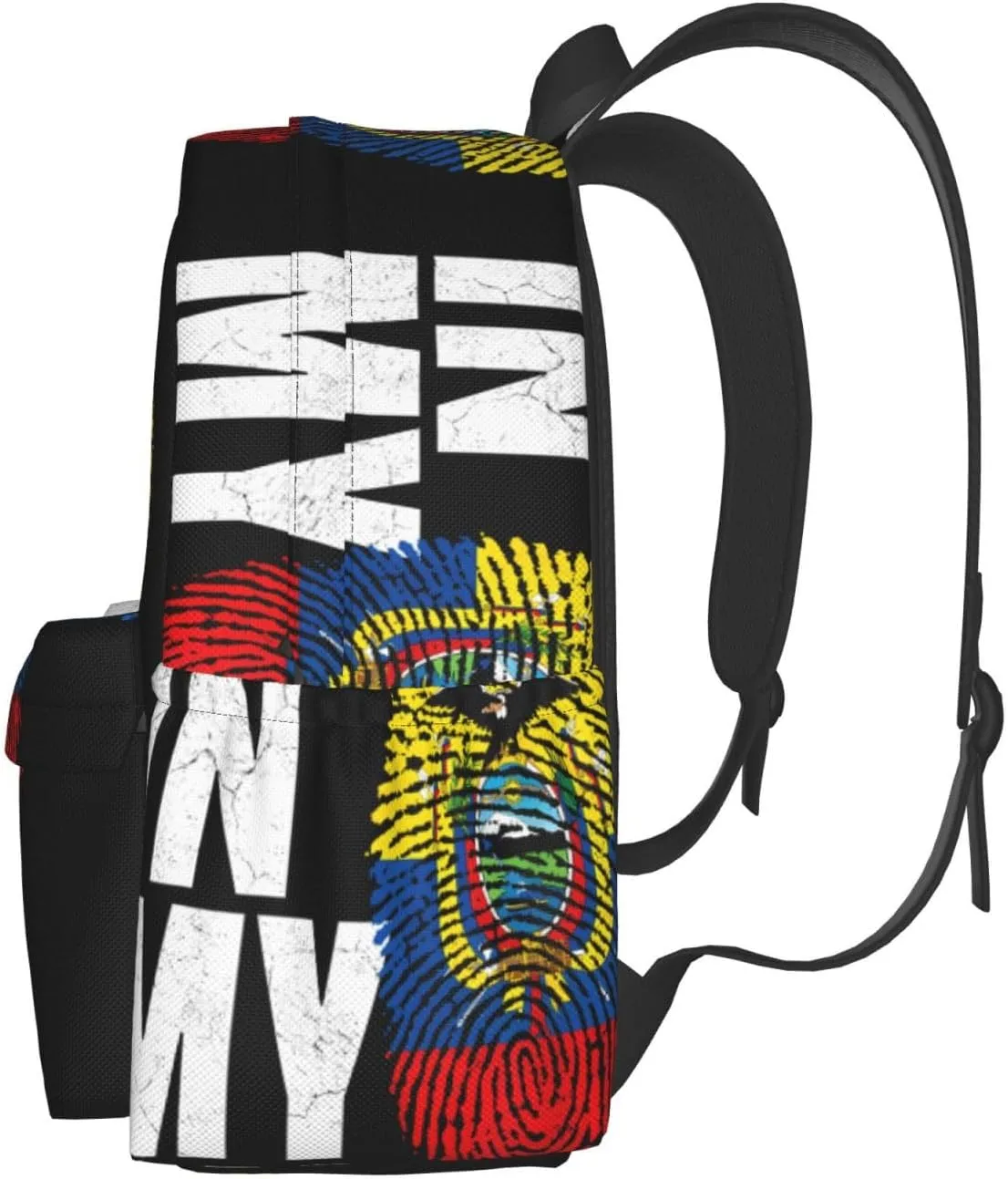 Ecuador Ecuadorian Pride Flag Large Travel Backpack Casual Backpacks Laptop Daypack Working Rucksack Lightweight Back Pack Sports Bag with Adjustable Shoulder Strap