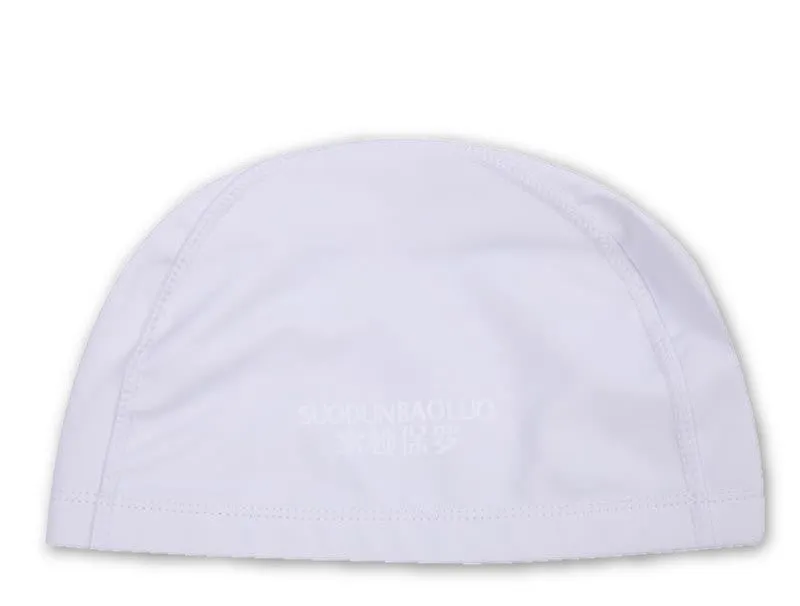 Elastic Waterproof PU Fabric Protect Ears Long Hair Sports Swim Pool Hat Swimming Cap size for Men & Women Adults