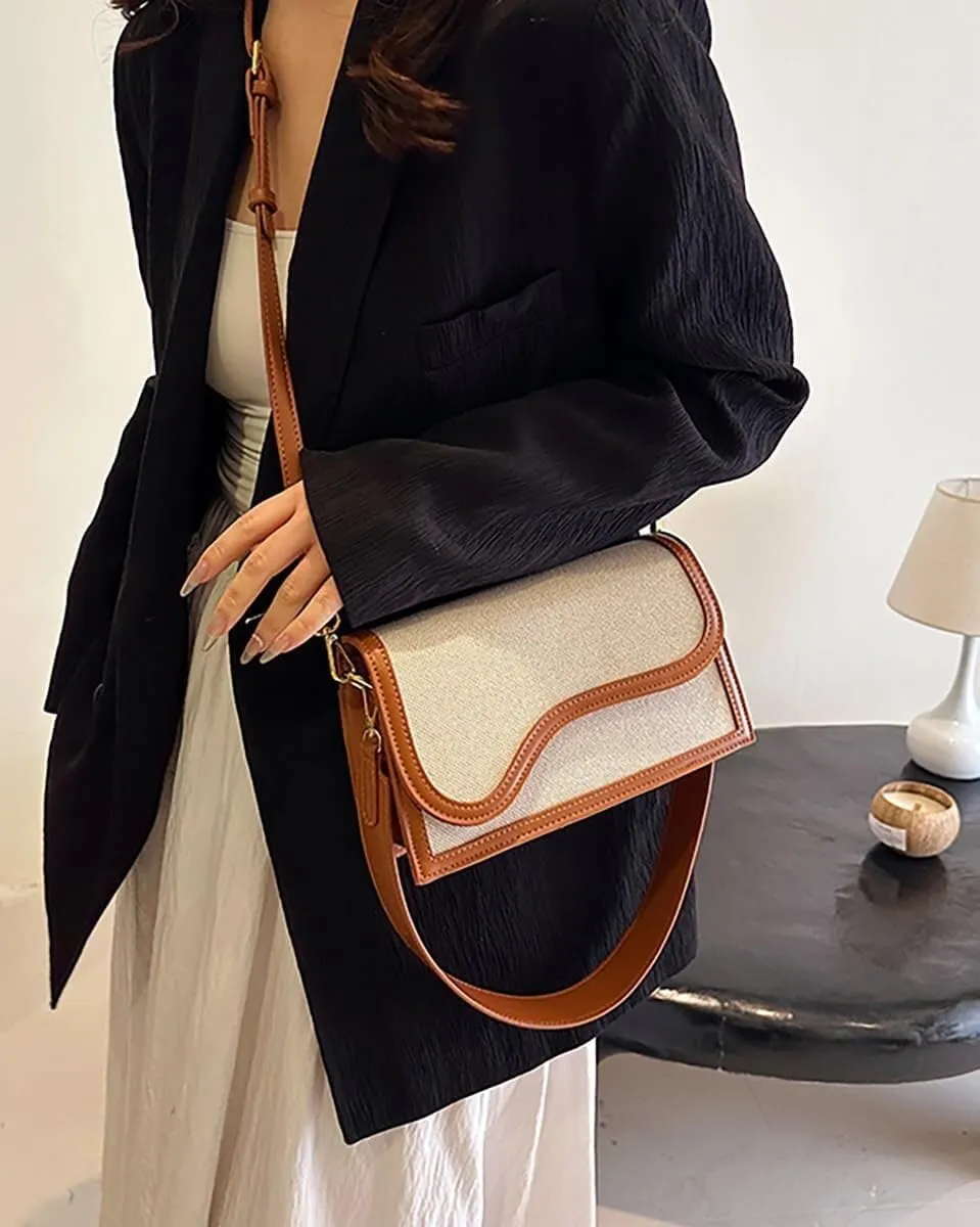 Elegant Designer Womens PU Leather Shoulder & Crossbody Handbag Includes a Satchel Bag and Small Clutch Purse