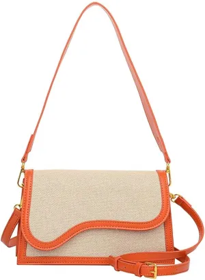 Elegant Designer Womens PU Leather Shoulder & Crossbody Handbag Includes a Satchel Bag and Small Clutch Purse
