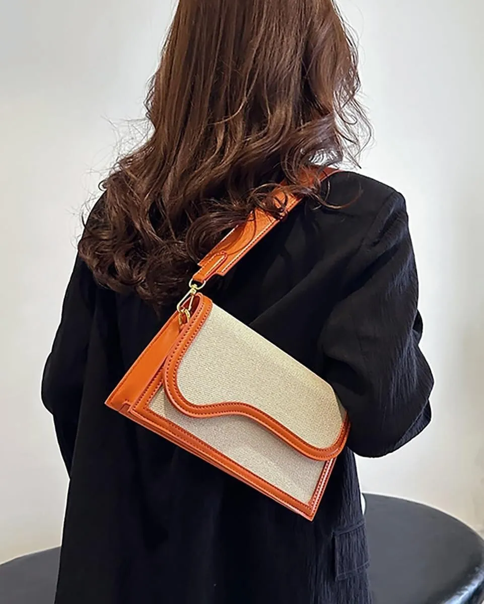 Elegant Designer Womens PU Leather Shoulder & Crossbody Handbag Includes a Satchel Bag and Small Clutch Purse