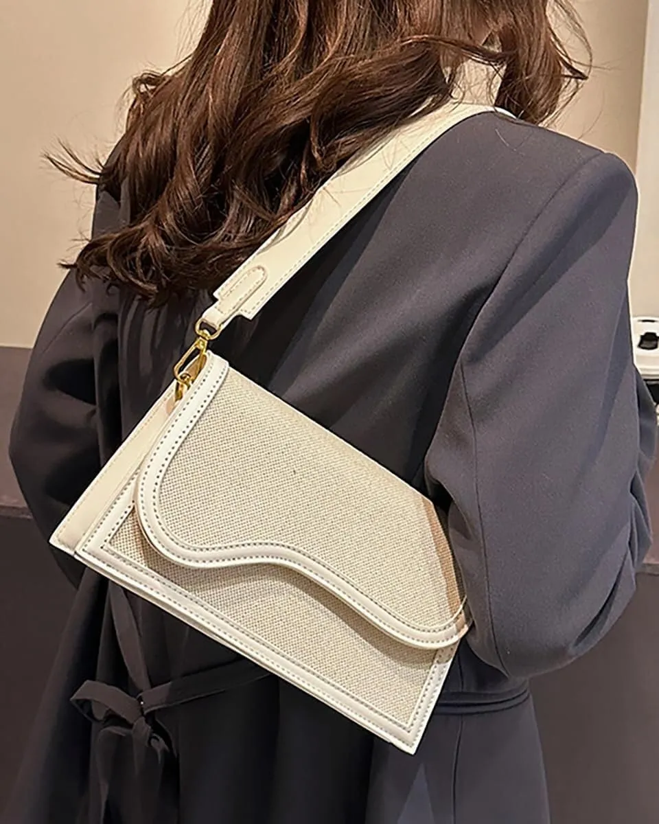 Elegant Designer Womens PU Leather Shoulder & Crossbody Handbag Includes a Satchel Bag and Small Clutch Purse