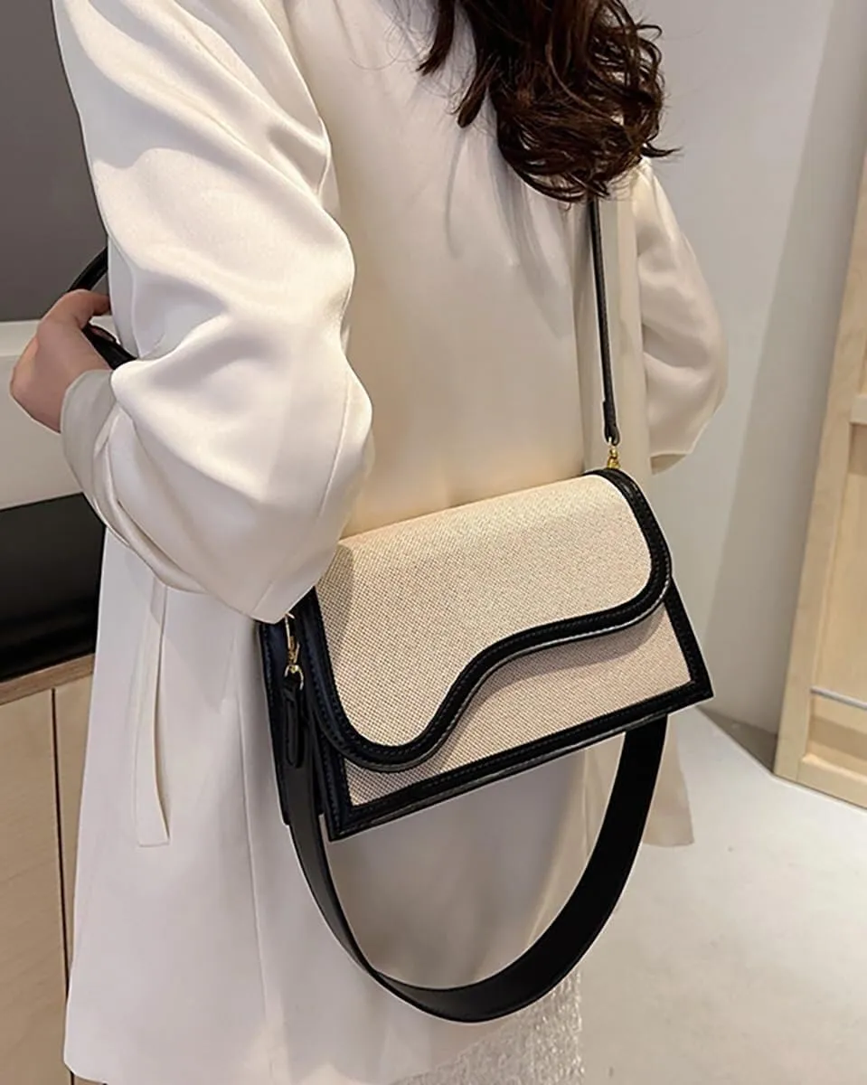 Elegant Designer Womens PU Leather Shoulder & Crossbody Handbag Includes a Satchel Bag and Small Clutch Purse